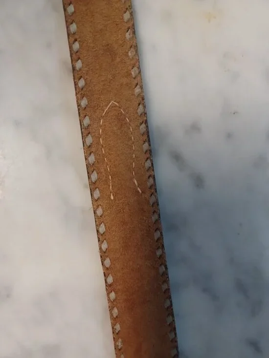 Western Belt No Buckle Belt Only 41" x 1.5" Brown - Picture 4 of 4